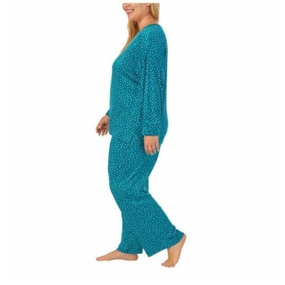 NWT Nautica Women 2-Piece Lightweight Fleece Pajama Sleepwear Set L $70 5B502 - Picture 2 of 3